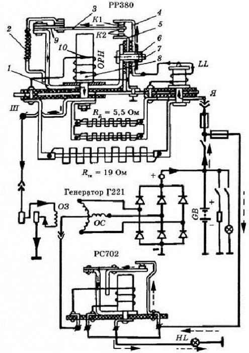 relės įtampos reguliatorius VAZ-2107 karbiuratorius