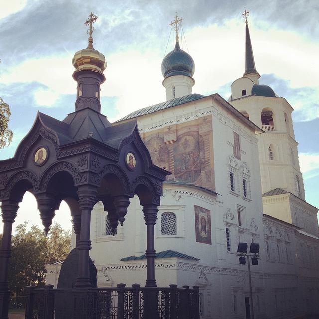 Irkutskas, Spasskio bažnyčia - rečiausiai paminklas Sibiro monumentalios architektūros