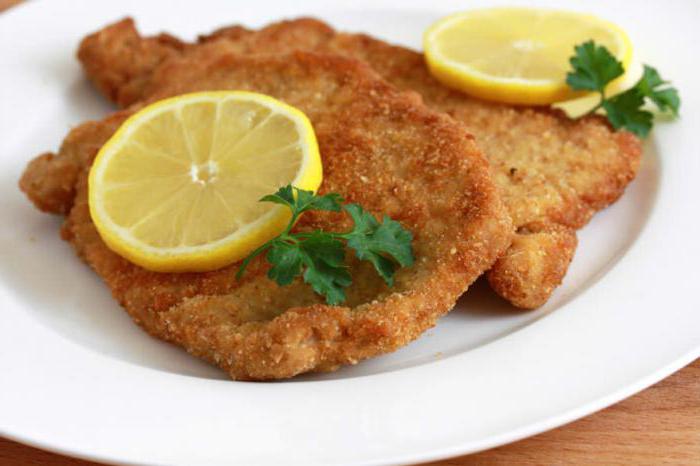 Schnitzel iš Turkijos receptų