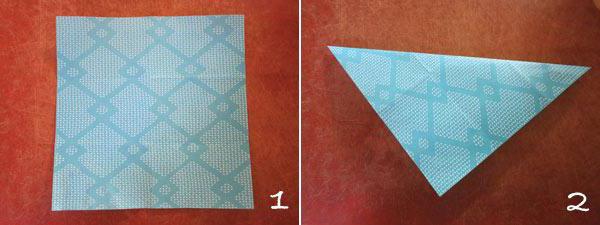 origami kaklaraištis