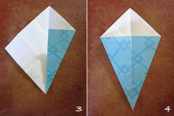origami kaklaraištis