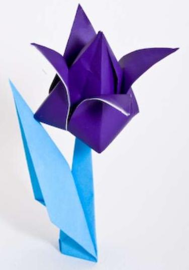 origami kaip padaryti tulpių