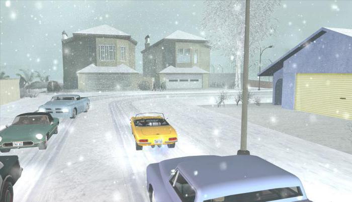 Žiemos "GTA: San Andreas" priedai ir kodai