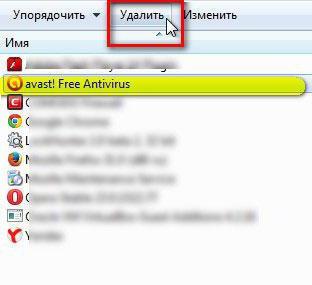 Kaip visiškai pašalinti "avast" su "Windows 7" 