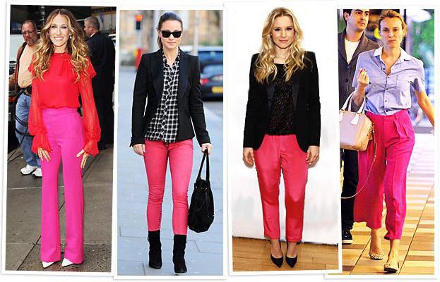 Pink pants: ką dėvėti ir kaip pasirinkti