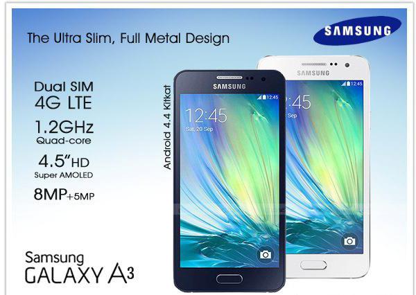 Smartphone Samsung Galaxy A3 SM-A300F: modelio apžvalga, klientų atsiliepimai
